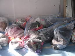 clothing bagged to prevent re-infestation